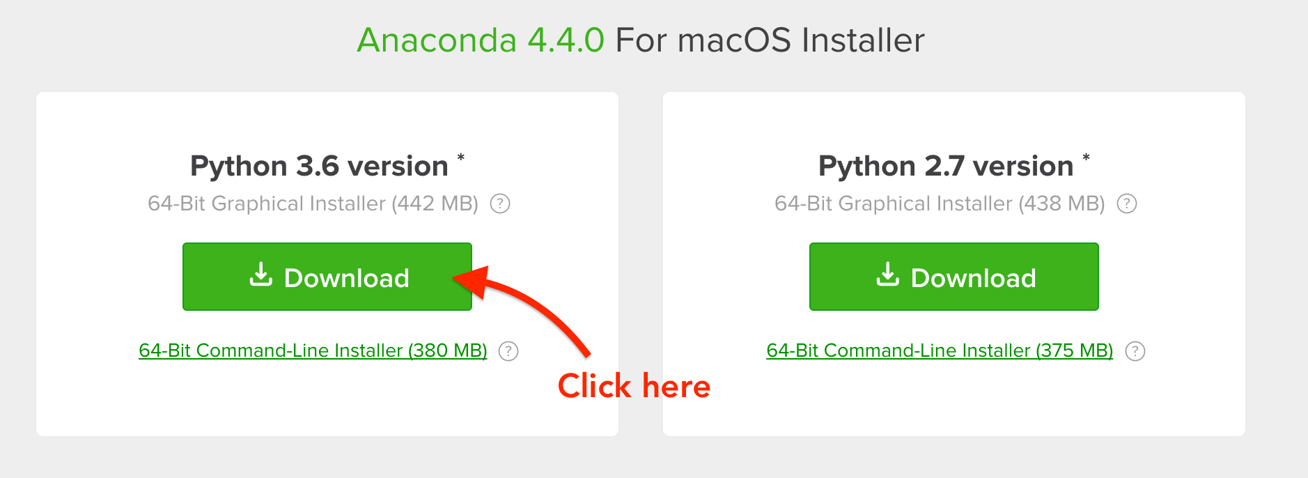 Downloading the latest Anaconda for Mac